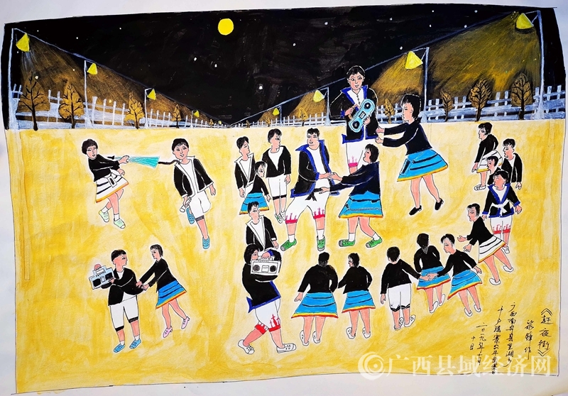 南丹县：自学农民画 赞美新生活