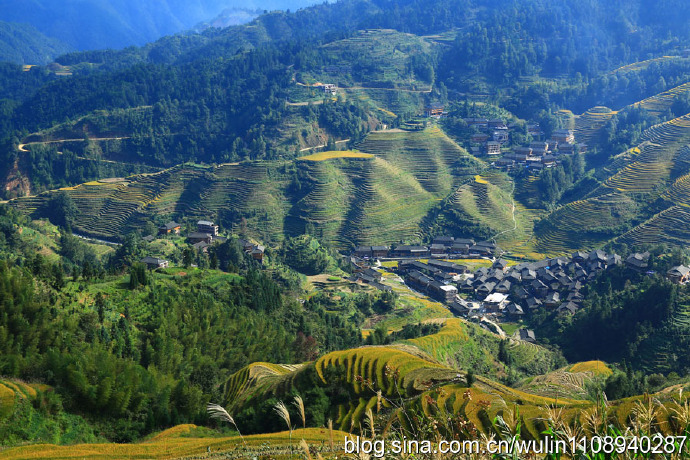 桂林山水甲天下--龙脊金坑瑶寨梯田